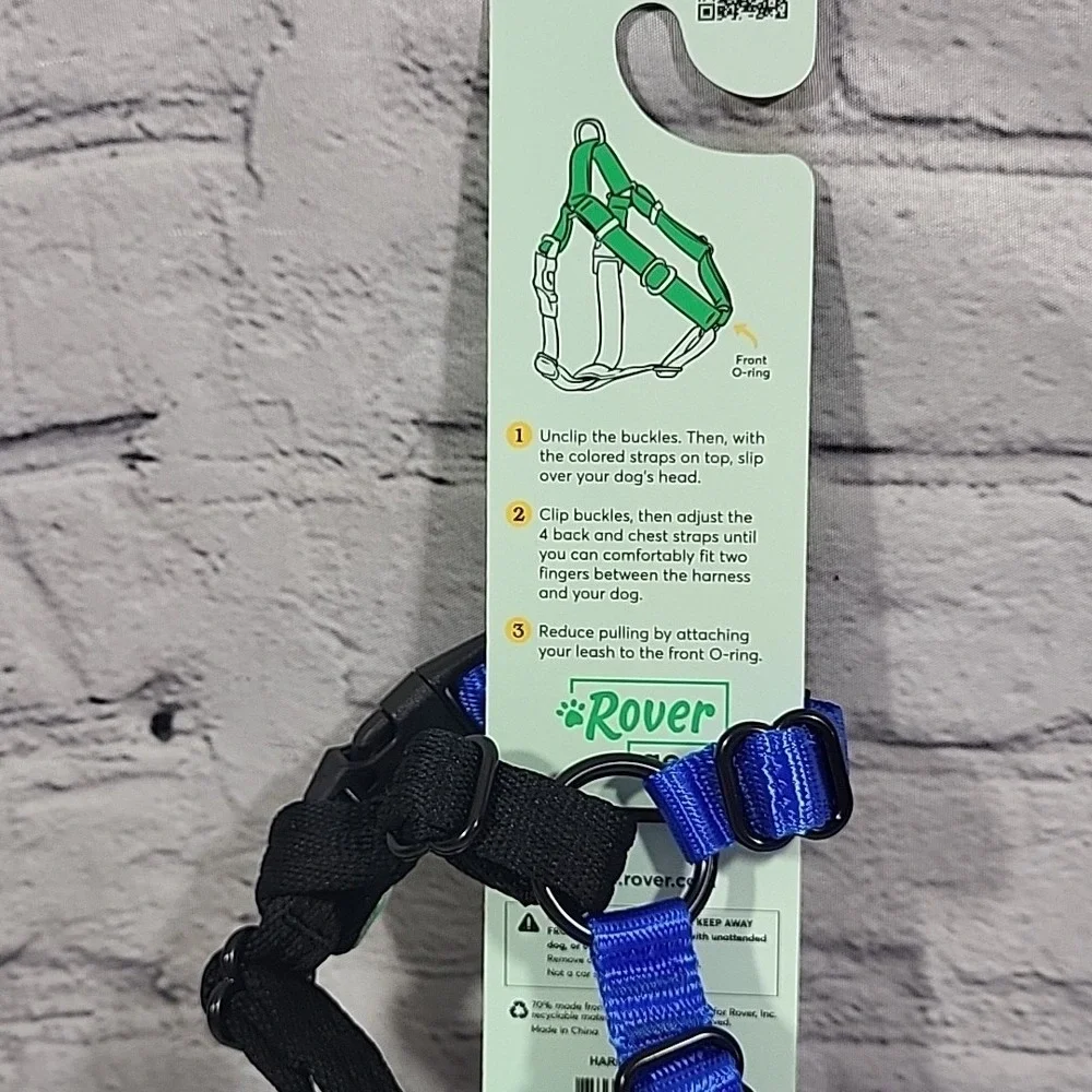 Rover Gear Better Walk No-Pull Dog Harness Size‎ XXS Blue 5-10Lbs New